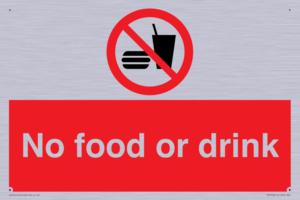 No food or drink